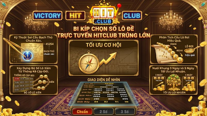 Bỏ túi bí kíp chọn số lô đề online Hitclub trúng lớn