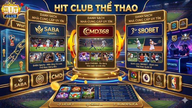 Những nhà cung cấp uy tín hợp tác cùng Thể thao Hitclub